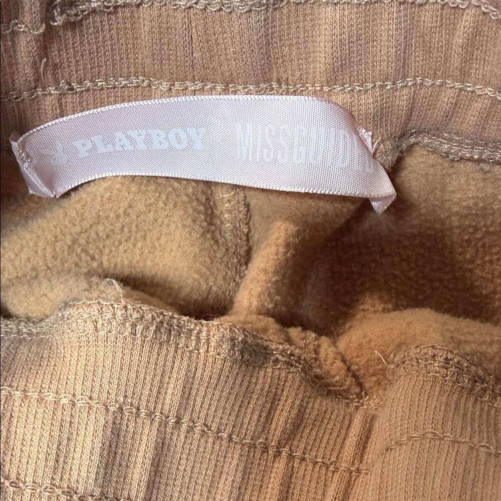 Playboy x Missguided Camel Fleece-Lined Sweater
